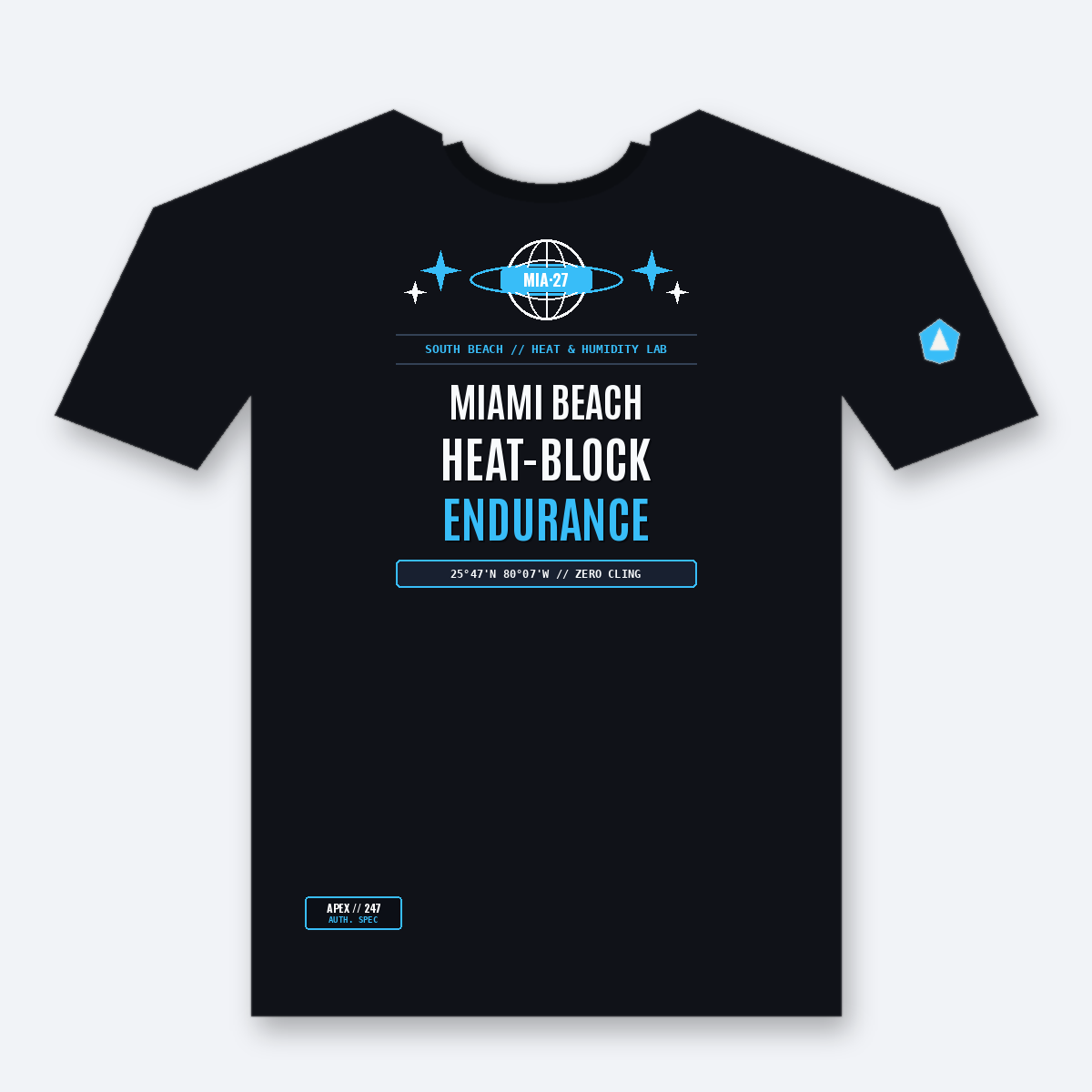 Miami HYROX Race Shirt — South Beach Breathable Humidity & Endurance Racing Tee