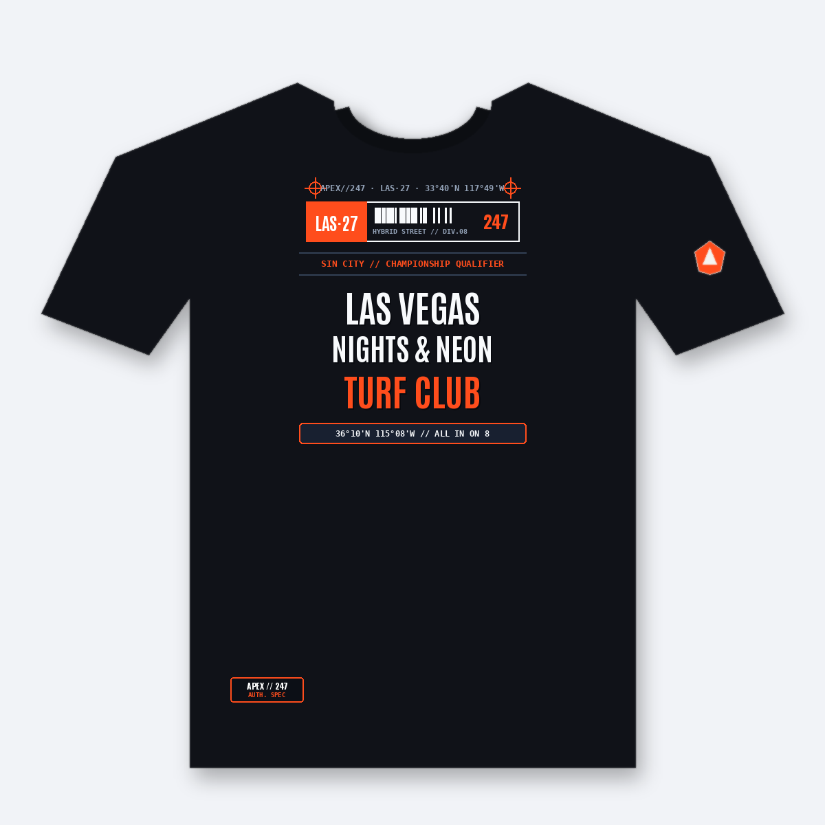 Las Vegas HYROX Race Shirt — Sin City Championship Qualifier Hybrid Athlete Tee