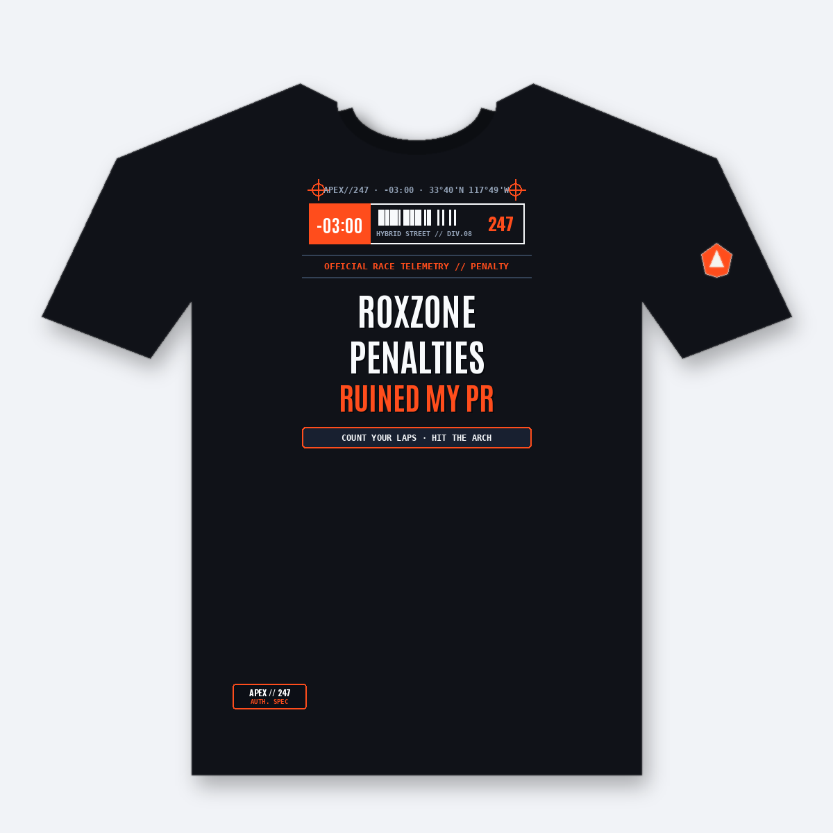 Roxzone Penalties Ruined My PR HYROX Shirt — Funny Hybrid Race Transition Running Tee