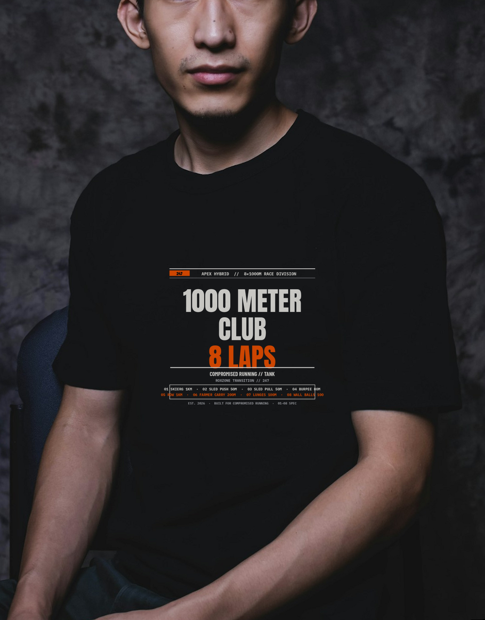 Compromised Running Club HYROX Muscle Tank — Breathable 1000m Split Running Singlet