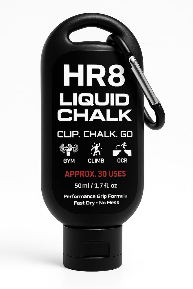 Liquid Lifting Chalk (2-Pack) — Mess-Free Magnesium Carbonate Gym & Farmer-Carry Grip Chalk (ChalkLock)