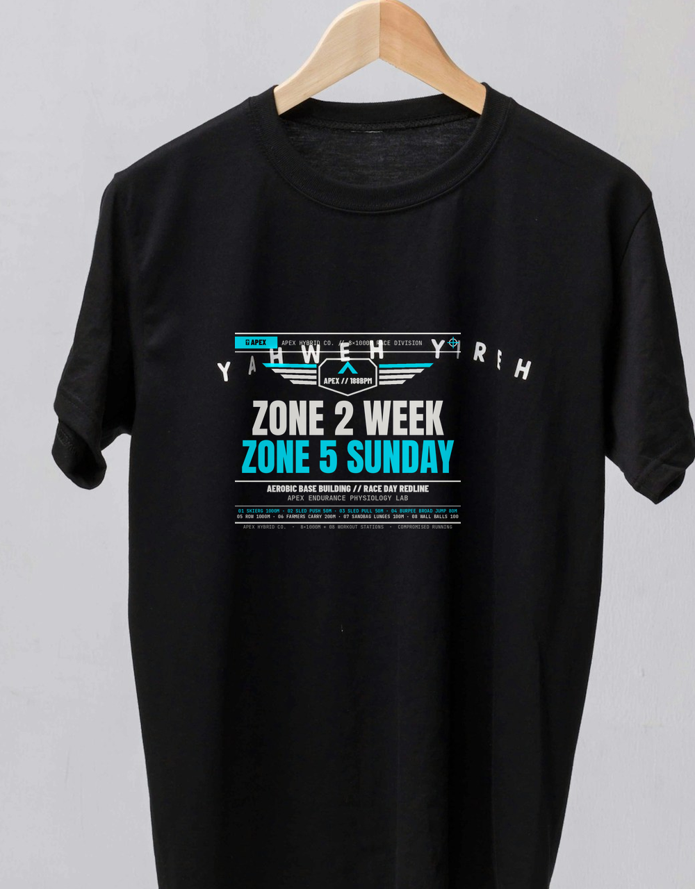 Zone 2 All Week Redline Weekend HYROX Shirt — Hybrid Runner & Endurance Training Tee