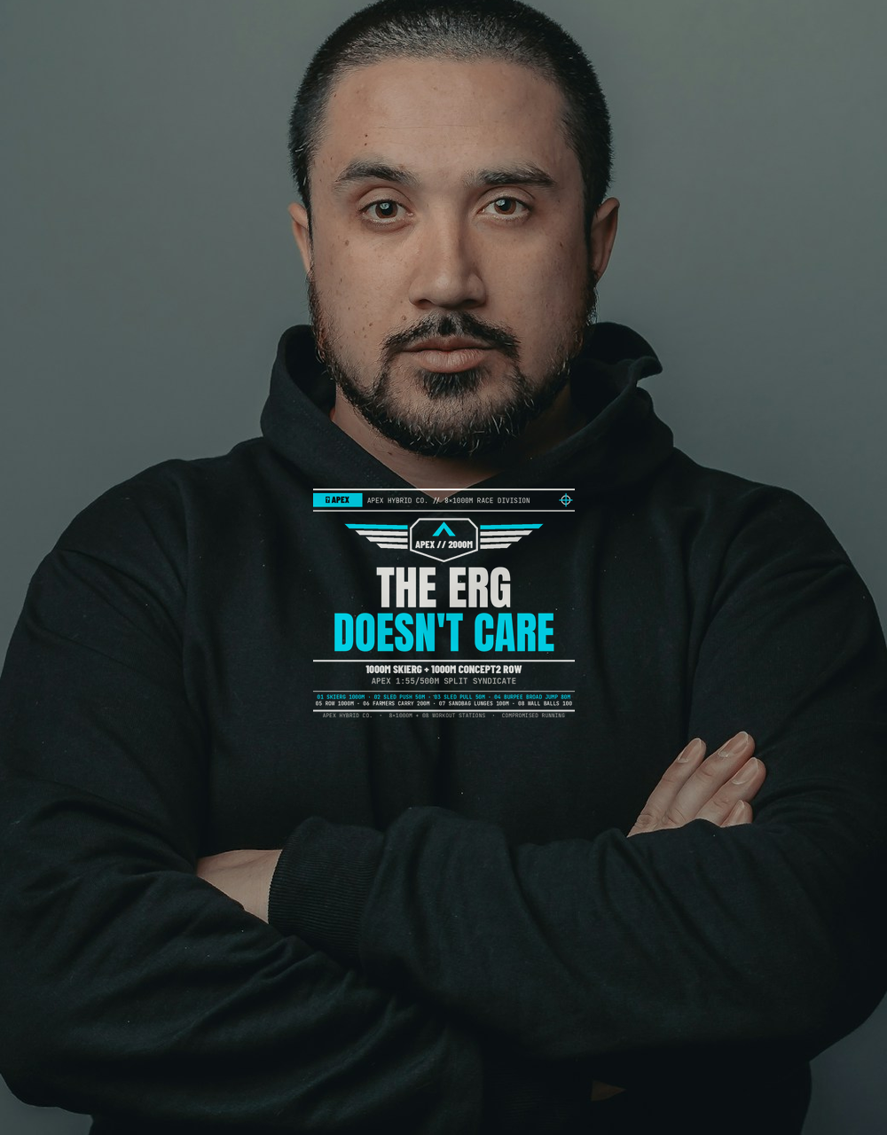 The Erg Doesn't Care How You Feel Heavyweight Fleece Hoodie