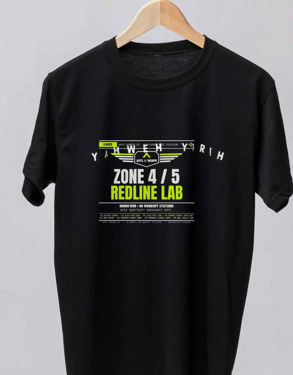 VentTech™ Perforated Hybrid Training Shirt — "Zone 4 / Zone 5 Engine"