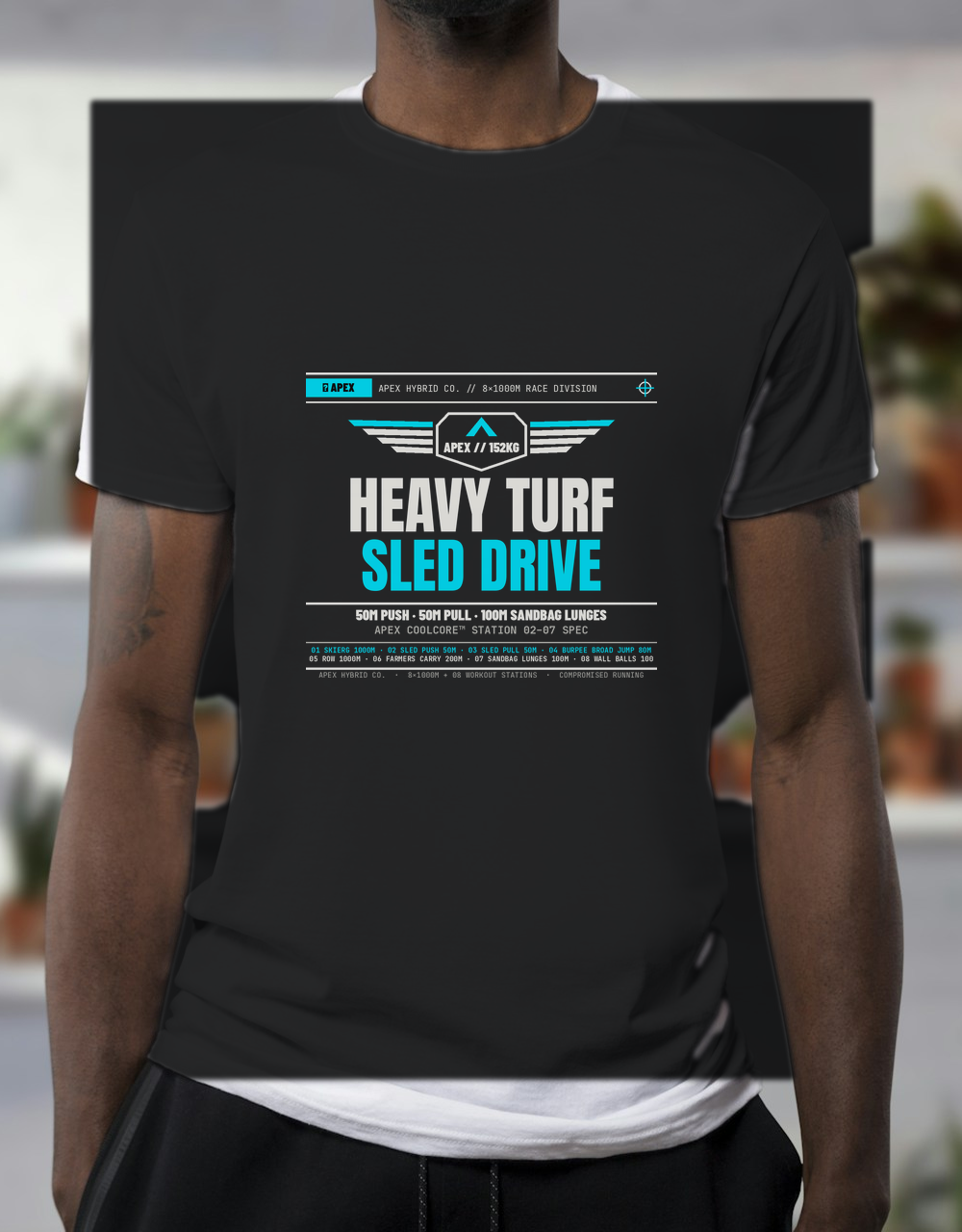CoolCore™ Anti-Chafe Turf & Sled Tech Shirt — "Push Heavy. Run Fast."